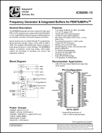 ICS9250F-22-T Datasheet