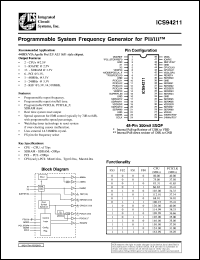ICS94211F-T Datasheet