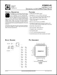 ICS8531AY-01T Datasheet