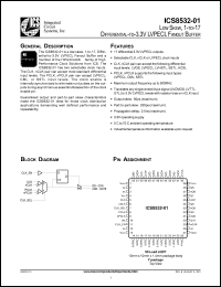 ICS8532AY-01T Datasheet