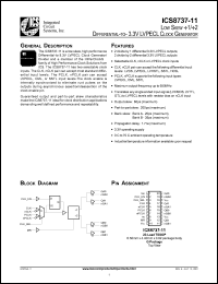 ICS8737AG-11T Datasheet