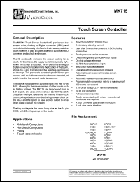 MK715R Datasheet