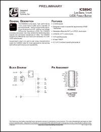 ICS8543BGT Datasheet