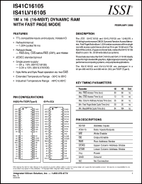 IS41LV16105-60KE Datasheet