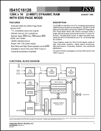IS41C16128-40KI Datasheet