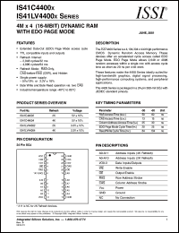 IS41LV44004-60J Datasheet