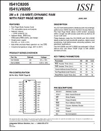 IS41C8205-50JI Datasheet