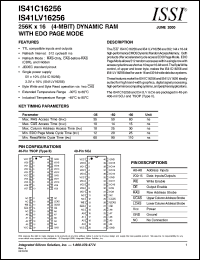 IS41LV16256-60TI Datasheet