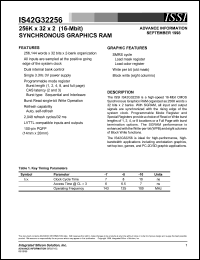 IS42G32256-8PQ Datasheet