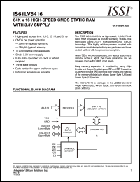 IS61LV6416-8TI Datasheet