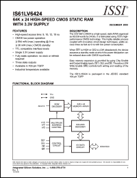 IS61LV6424-15TQ Datasheet