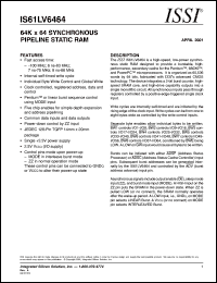 IS61LV6464-100PQ Datasheet