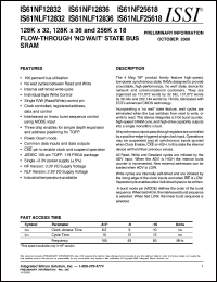 IS61NLF25618-10B Datasheet