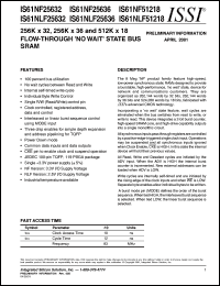 IS61NF51218-10TQI Datasheet