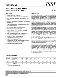 IS61S6432-83PQI Datasheet