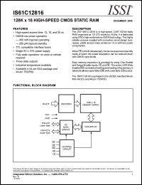 IS61C12816-15K Datasheet