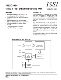 IS62C1024-45TI Datasheet