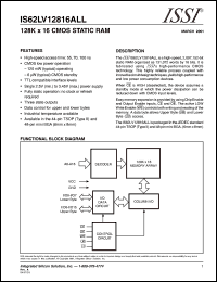 IS62LV12816ALL-55BI Datasheet