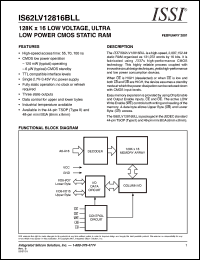 IS62LV12816BLL-10BI Datasheet