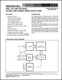 IS62U6416LL-20KI Datasheet