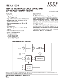 IS63LV1024-10TI Datasheet