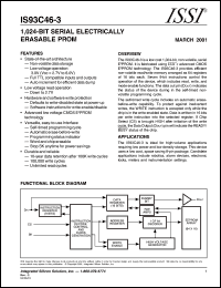 IS93C46-3GI Datasheet