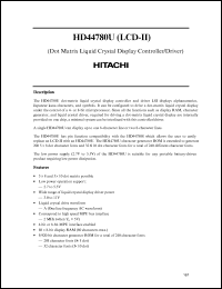 HD44780UBxxFS Datasheet