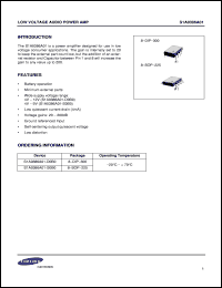 S1A038601-S0B0 Datasheet