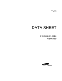 S5D2508A01-D0B0 Datasheet