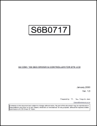 S6B0717X01-B0CZ Datasheet