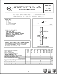 1N5404 Datasheet