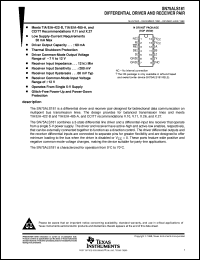 SN75ALS181NSLE Datasheet