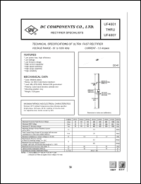 UF4001 Datasheet