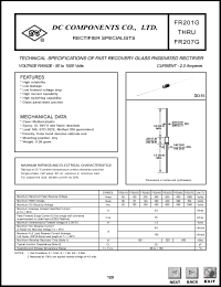 FR207G Datasheet