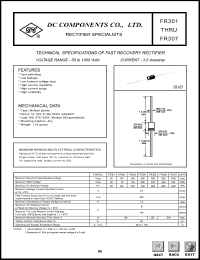 FR301 Datasheet