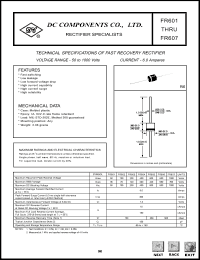 FR607 Datasheet
