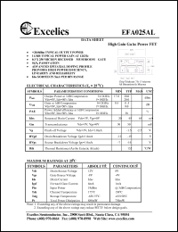 EFA025A-70 Datasheet