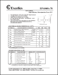 EPA040A-70 Datasheet