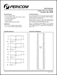 PI3VT34X245B Datasheet