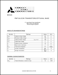 BDX20 Datasheet
