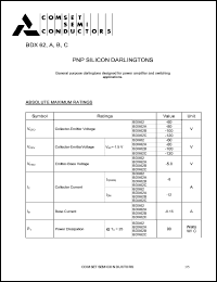 BDX62B Datasheet