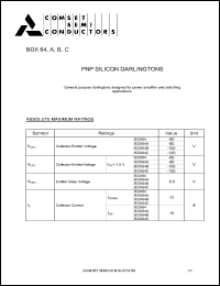 BDX64C Datasheet