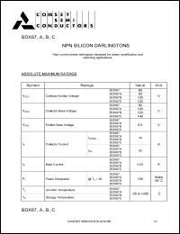 BDX67 Datasheet