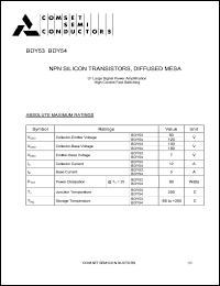 BDY54 Datasheet