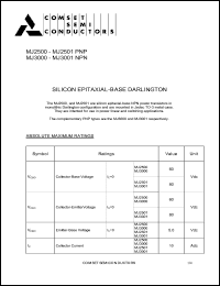 MJ2501 Datasheet