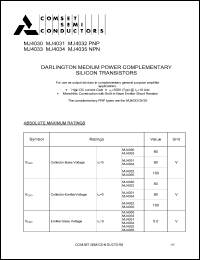 MJ4031 Datasheet