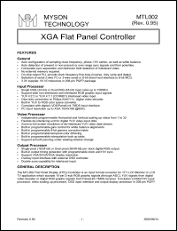 MTL002 Datasheet