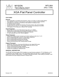 MTL004 Datasheet