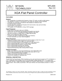 MTL005 Datasheet