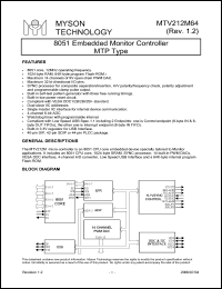 MTV24C08 Datasheet